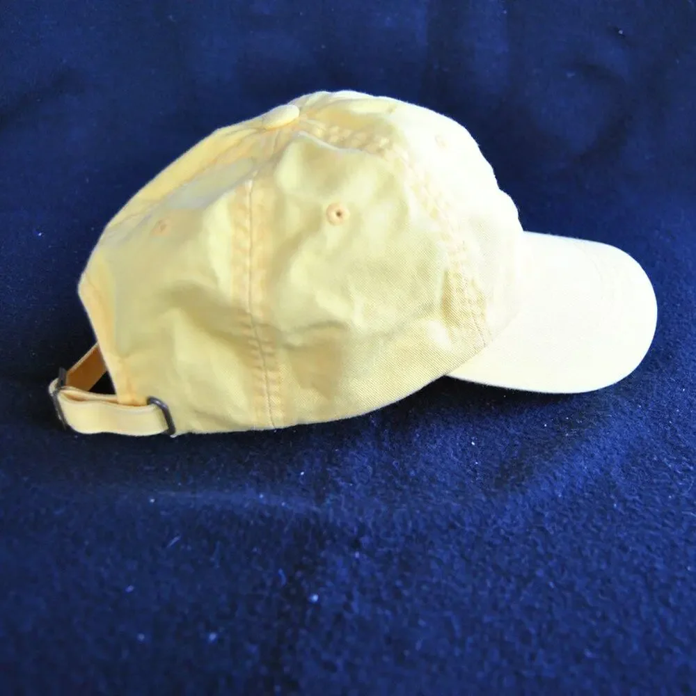 HUF Yellow Dad Hat w/ White Logo & Adjustable Strap